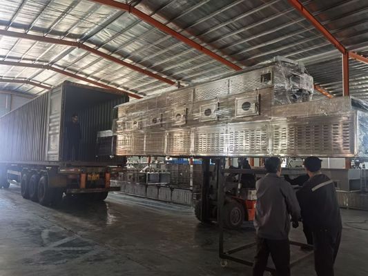 Транспортера стерилизации микроволны пояса нержавеющей стали машина непрерывного более сухого более сухая